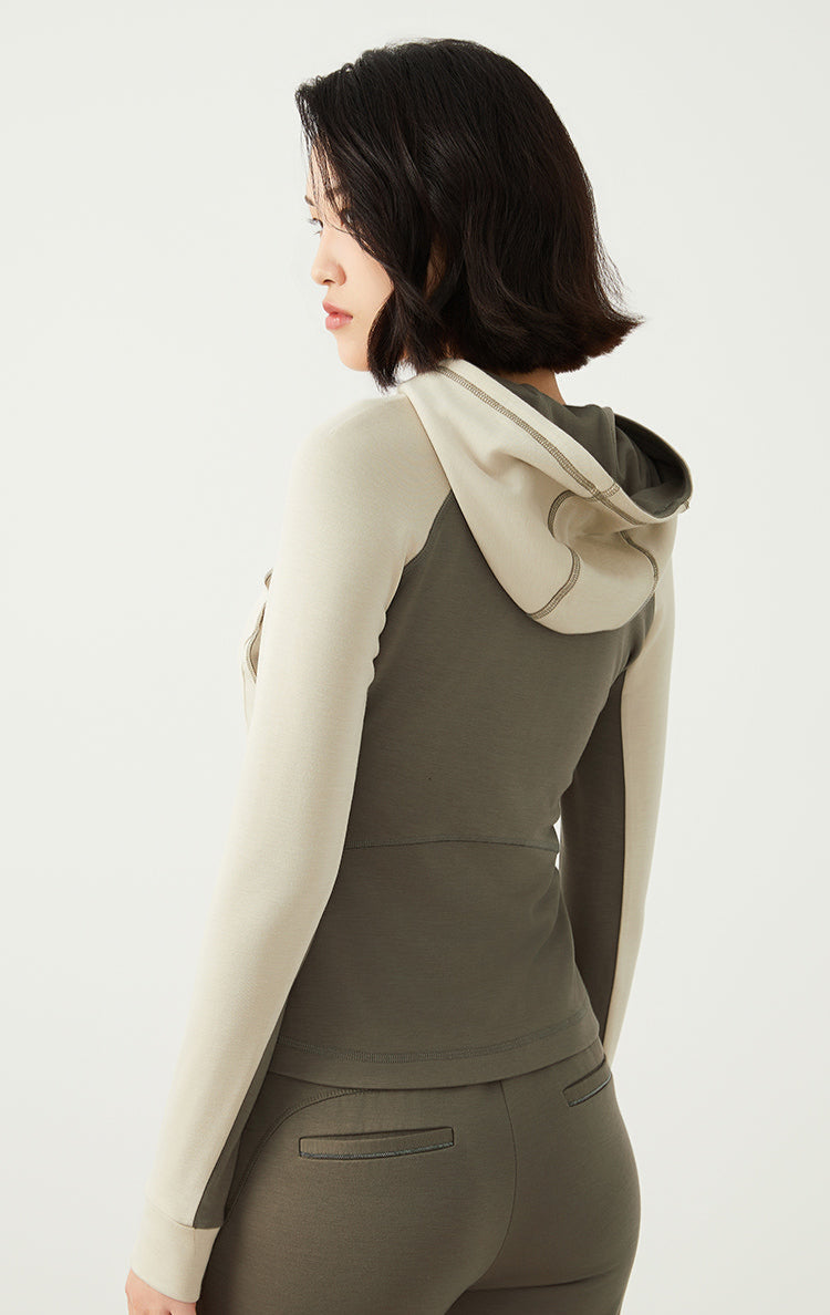 Yün Kapüşonlu Sweatshirt