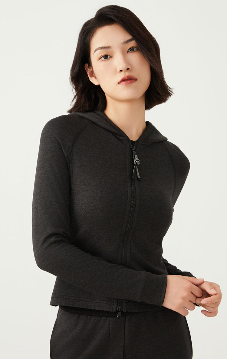 Yün Kapüşonlu Sweatshirt