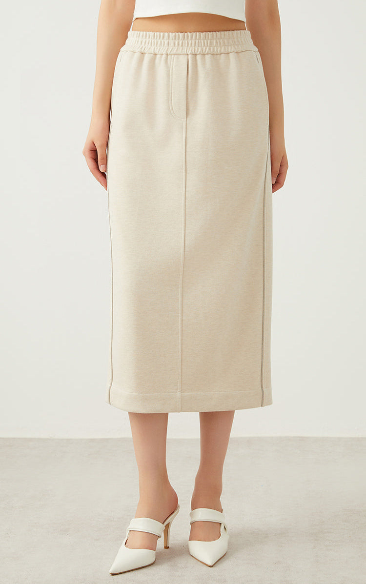 Yün Dar Kesim Midi Etek