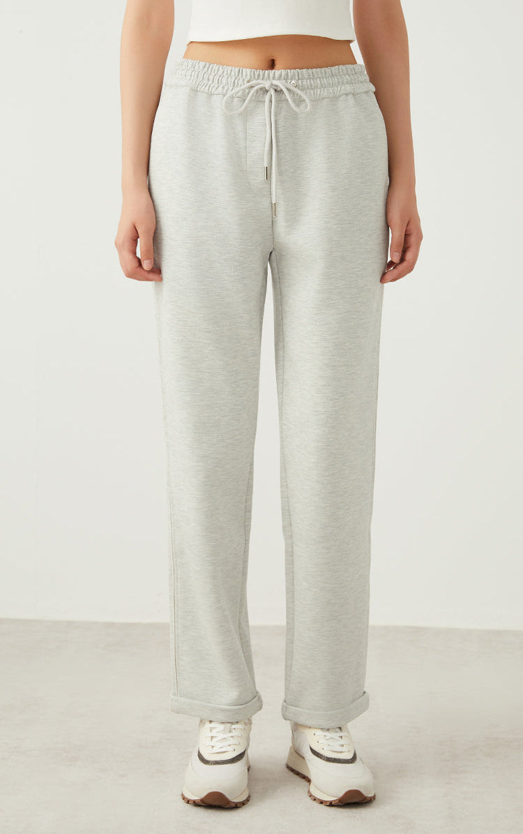 Yün Karışımlı Bağcıklı Pantolon