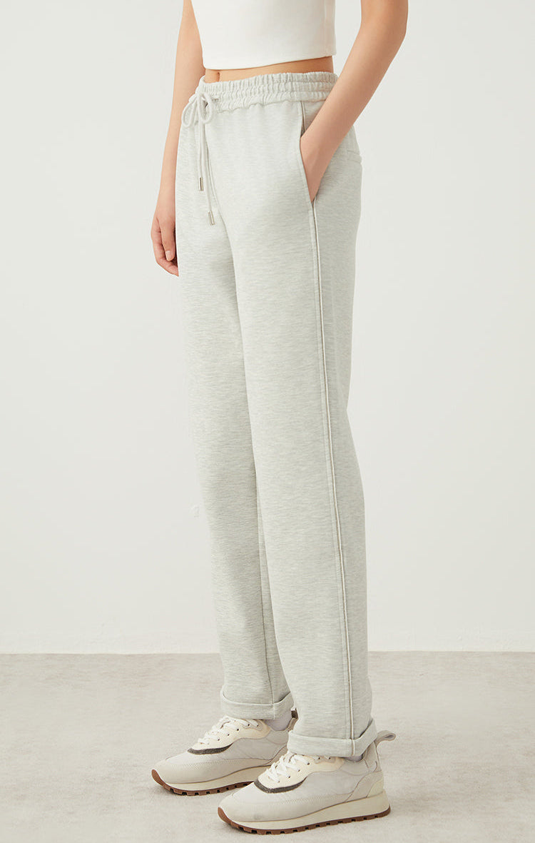 Yün Karışımlı Bağcıklı Pantolon