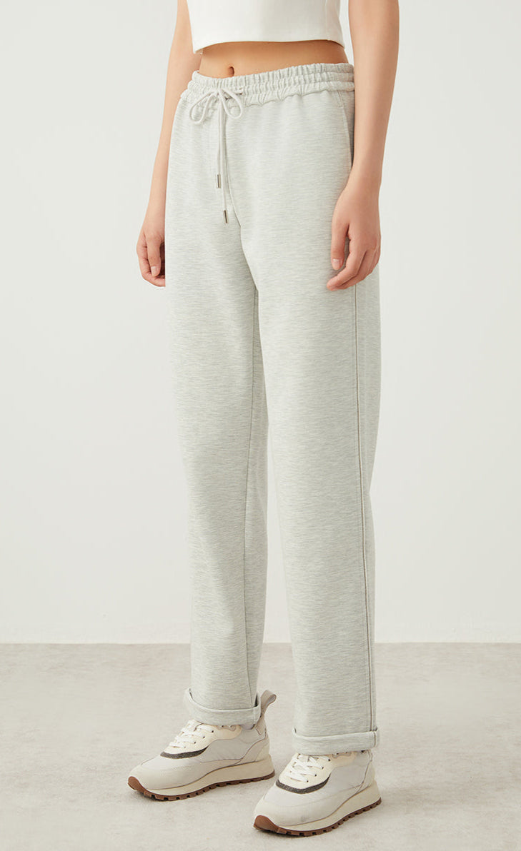 Yün Karışımlı Bağcıklı Pantolon