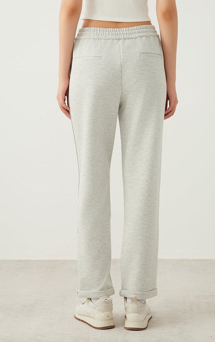 Yün Karışımlı Bağcıklı Pantolon