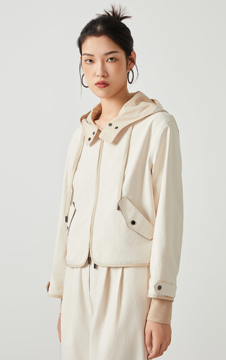 Pamuk Kapüşonlu Ceket