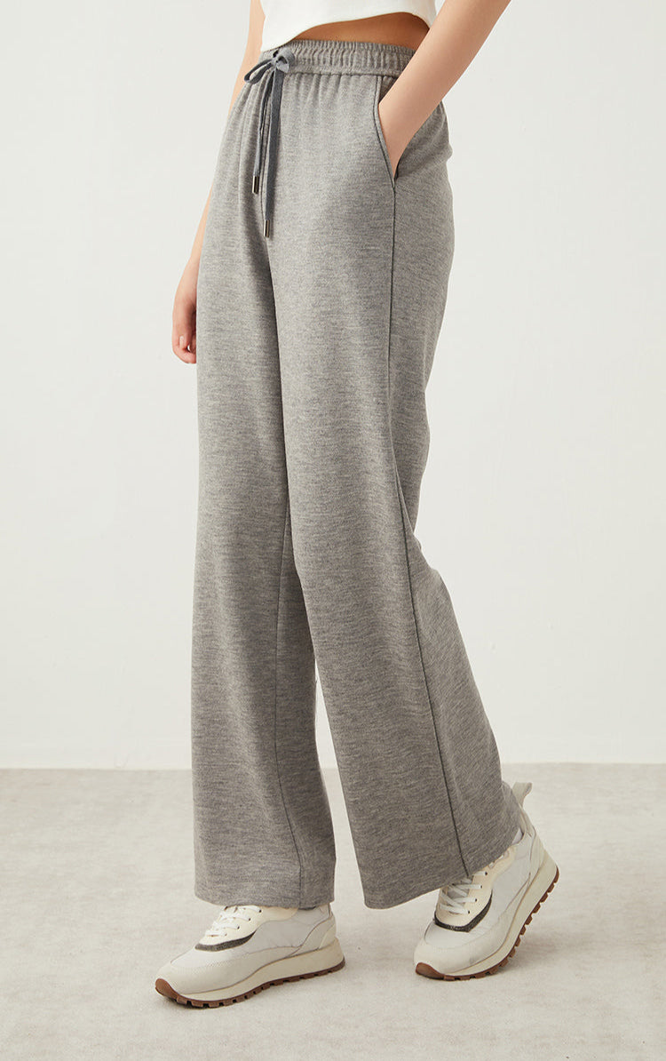 Avustralya Yünü Bol Paça Pantolon