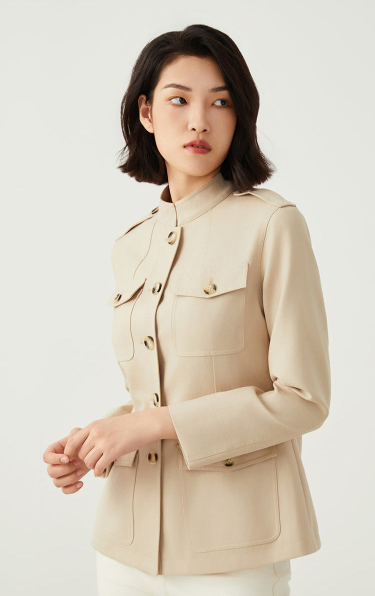 Avustralya Yünü Kahverengi Ceket