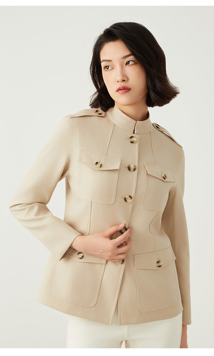 Avustralya Yünü Kahverengi Ceket