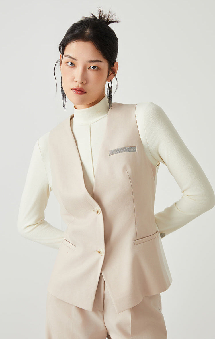 Yün İnce Dokulu Klasik Blazer