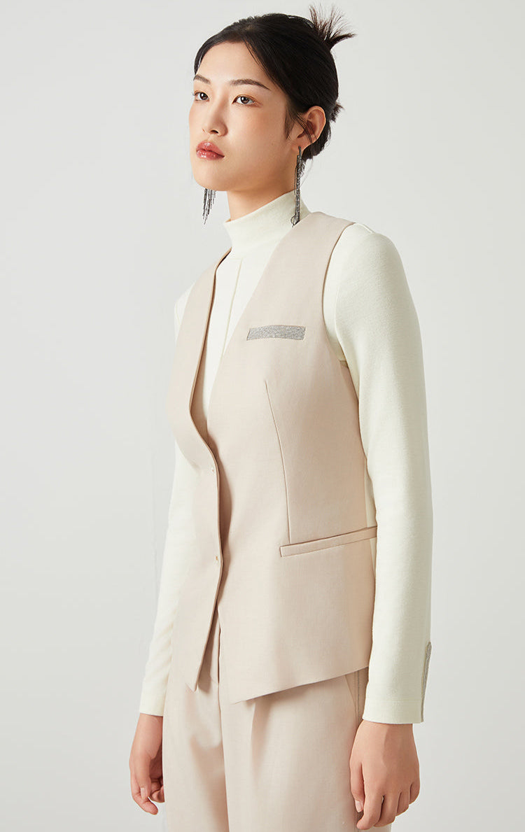 Yün İnce Dokulu Klasik Blazer