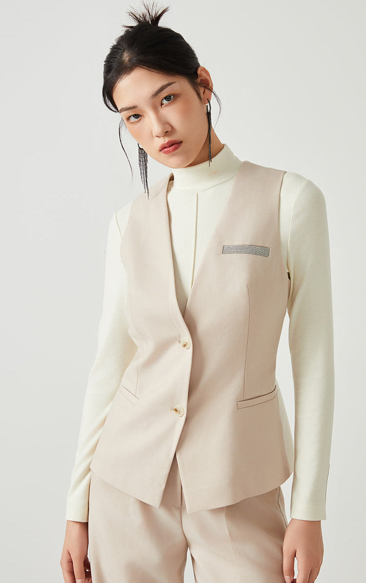 Yün İnce Dokulu Klasik Blazer