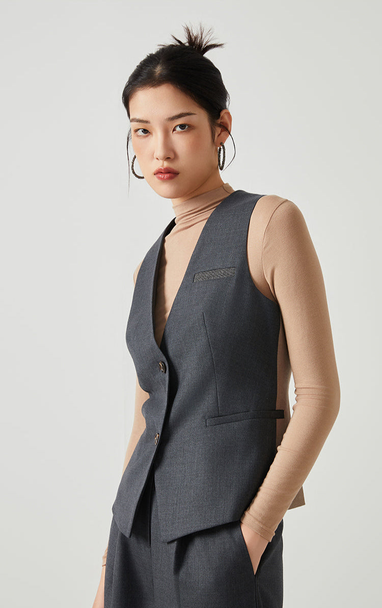 Yün İnce Dokulu Klasik Blazer