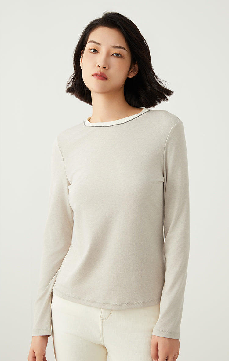 Keten & Yün Uzun Kollu Tişört