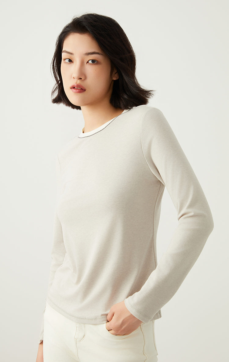 Keten & Yün Uzun Kollu Tişört