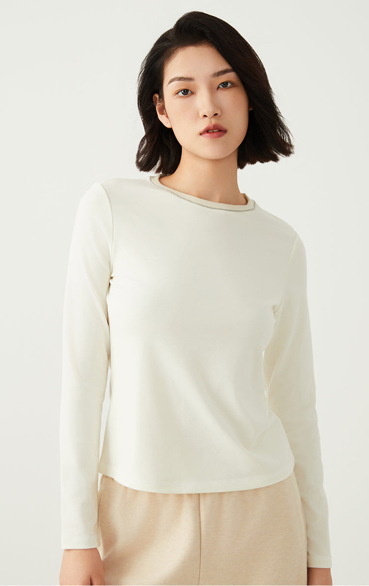 Keten & Yün Uzun Kollu Tişört