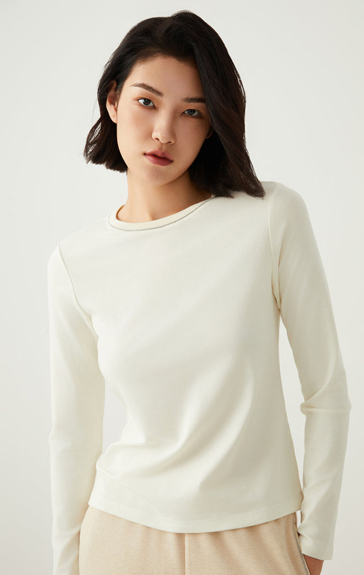 Keten & Yün Uzun Kollu Tişört