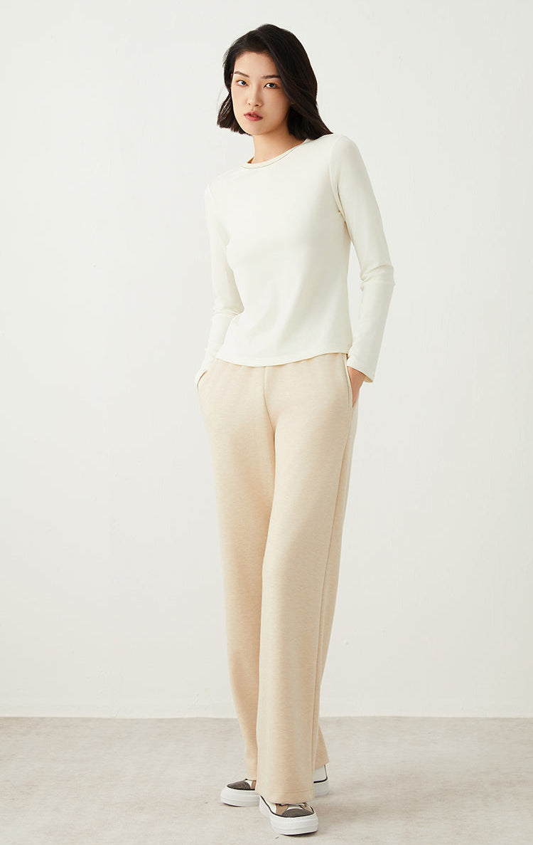 Keten & Yün Uzun Kollu Tişört