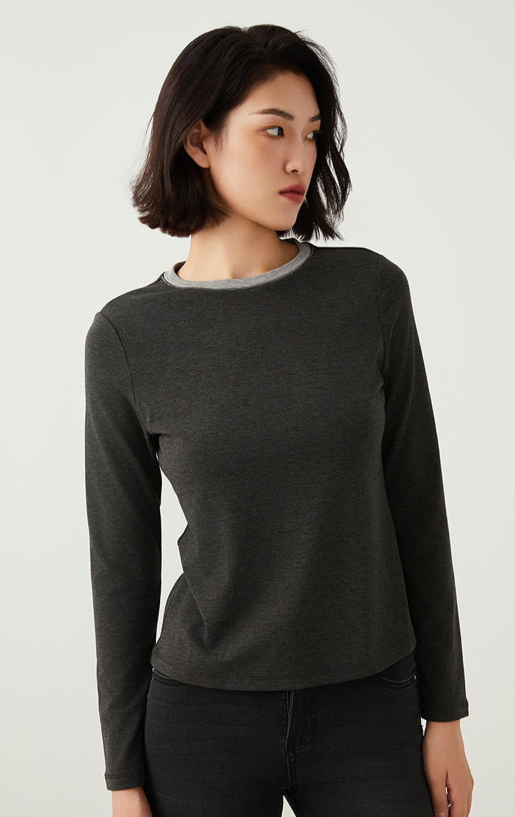 Keten & Yün Uzun Kollu Tişört