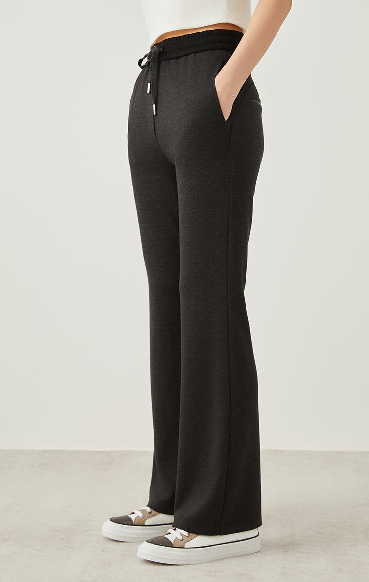 Yün & İpek Bol Kesim Büzgülü Pantolon