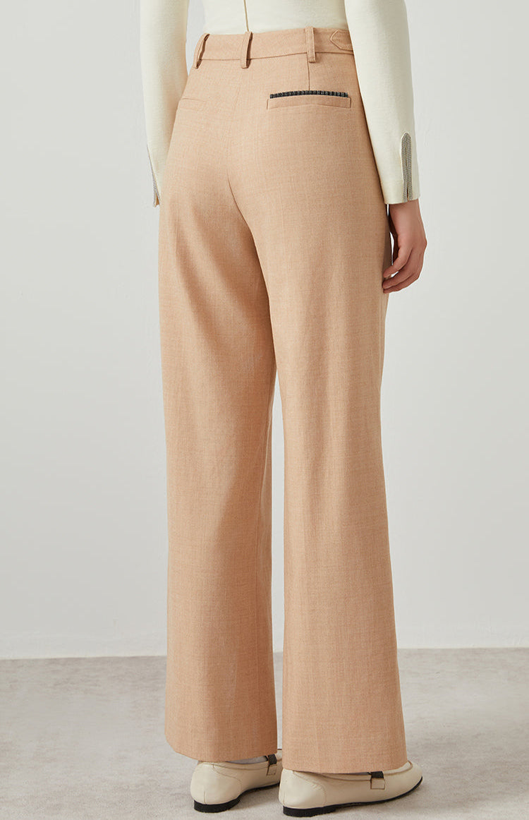 Avustralya Yünü Geniş Paça Pantolon