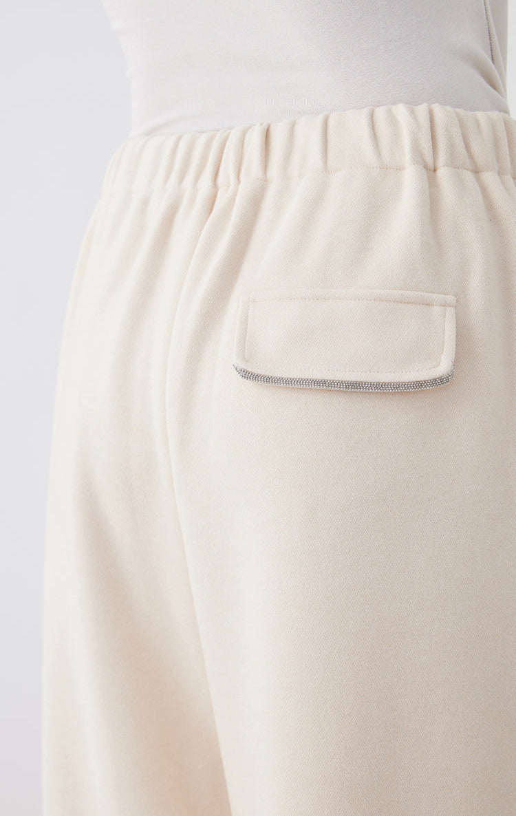 Yün Karışımlı Bol Paça Pantolon