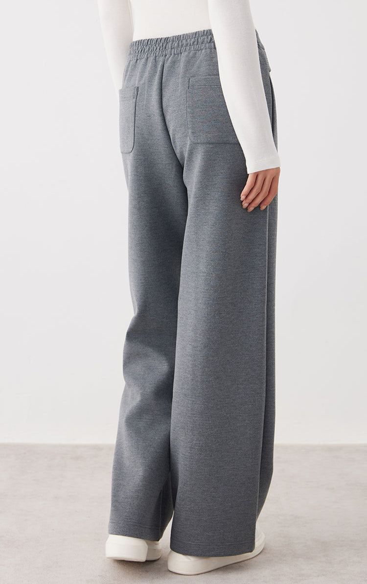 Yün Bol Paça Pantolon