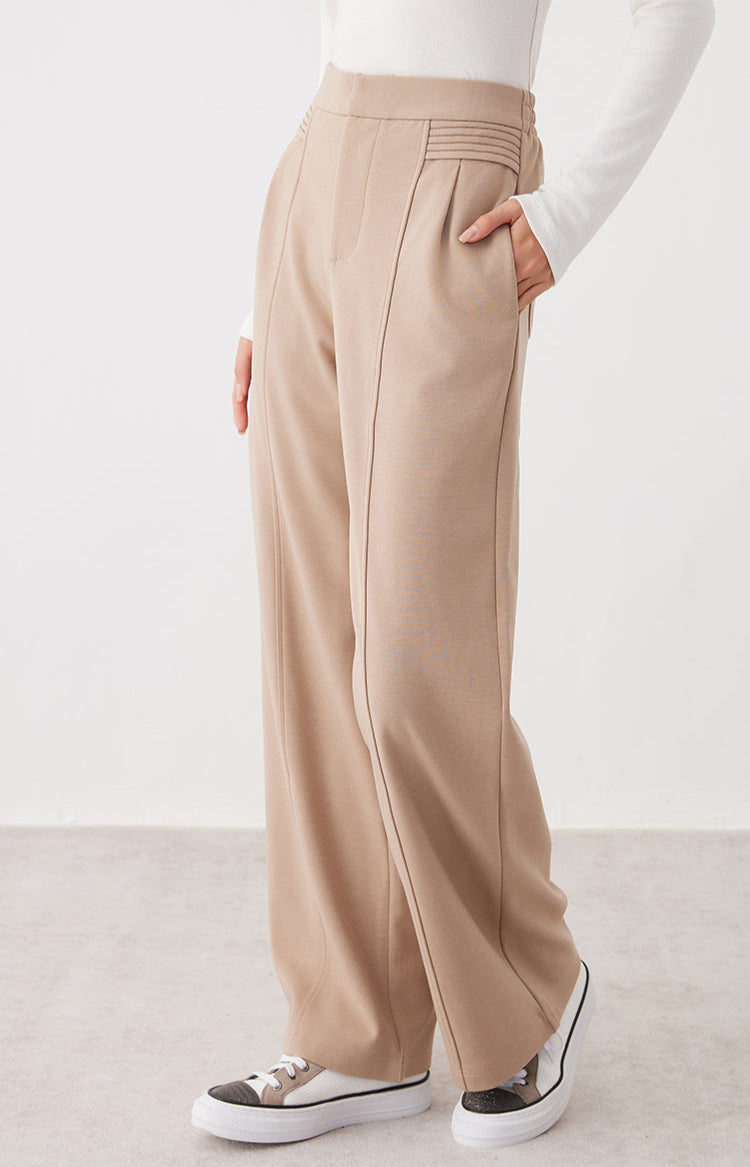 Yün Bol Paça Pantolon