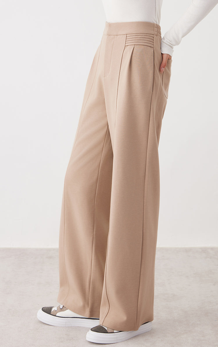 Yün Bol Paça Pantolon