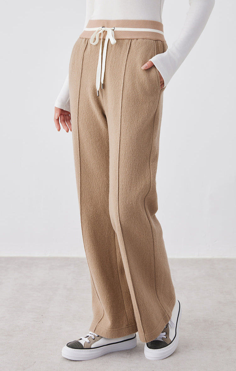 Merino Yünü Geniş Paça Pantolon