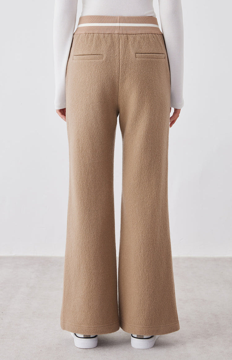 Merino Yünü Geniş Paça Pantolon
