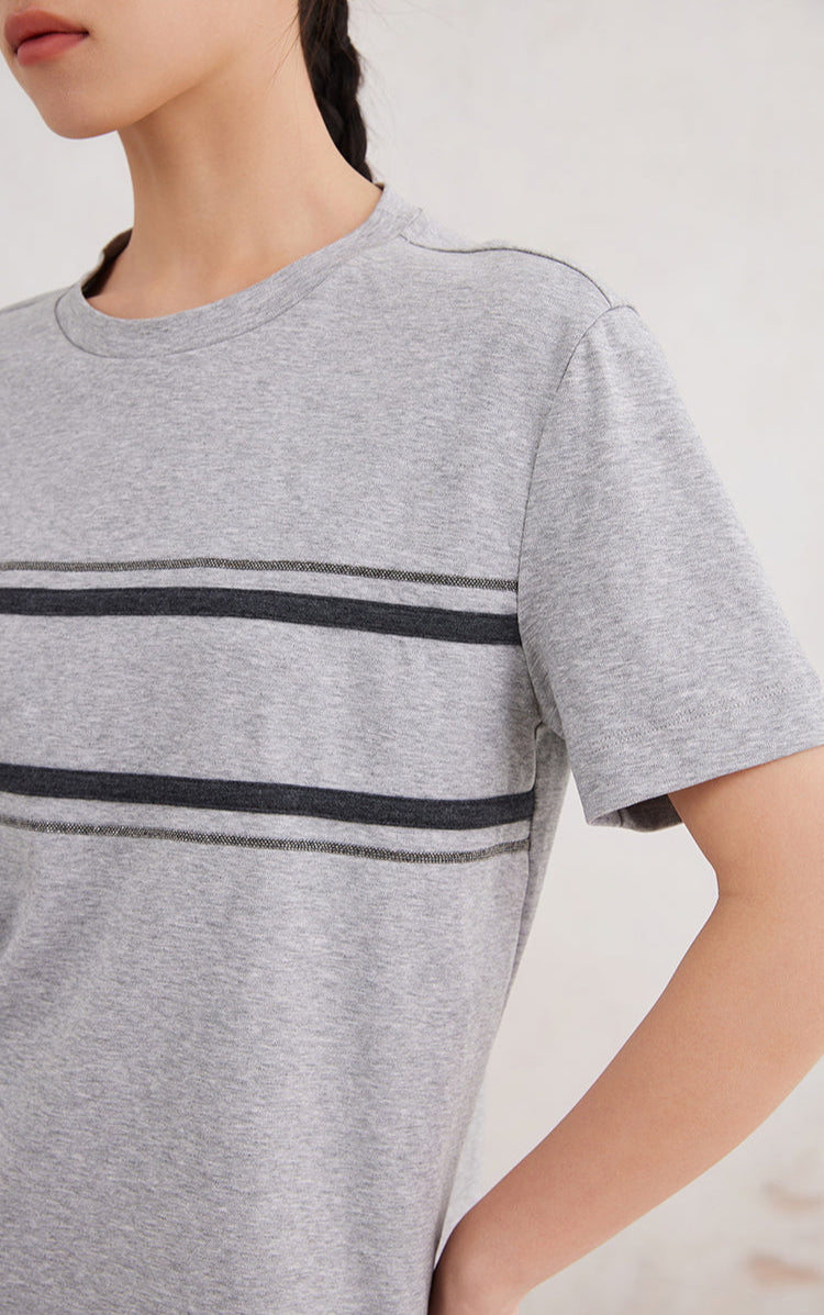 Pamuk Çizgili Tişört
