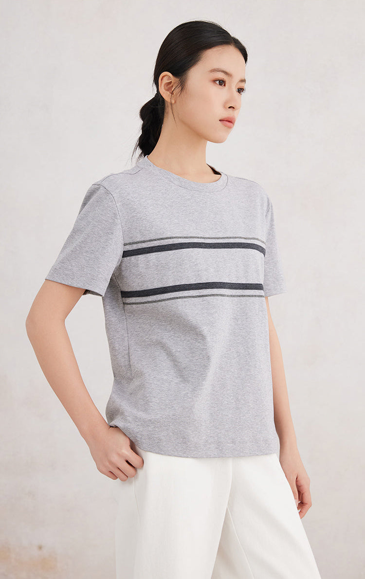 Pamuk Çizgili Tişört