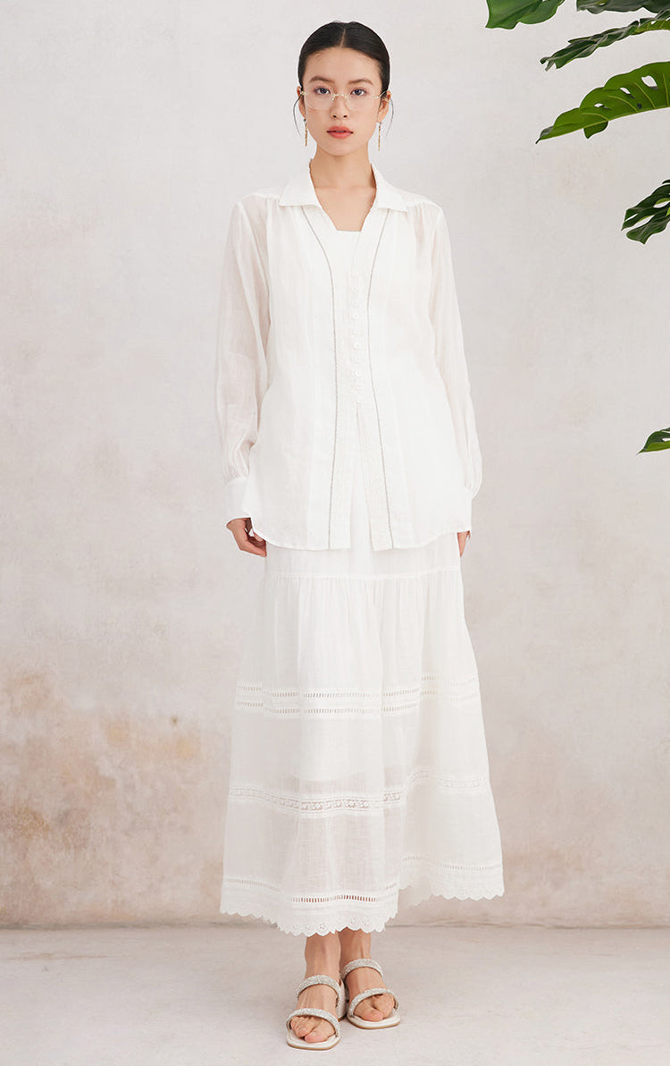 İpek Düğmeli Gömlek