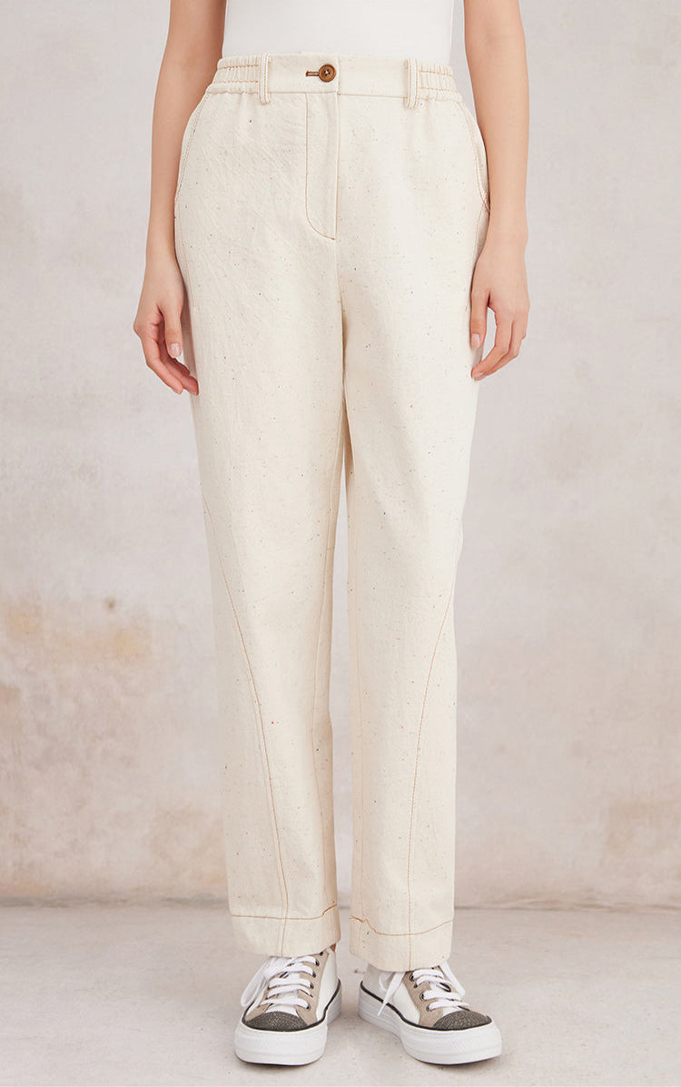 Pamuk Düz Paça Pantolon