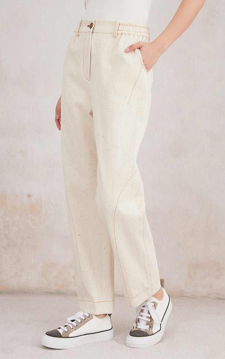 Pamuk Düz Paça Pantolon