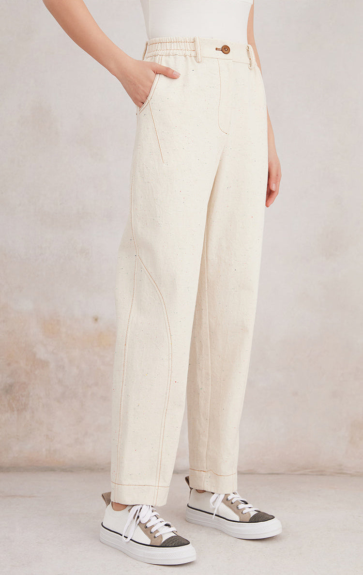 Pamuk Düz Paça Pantolon