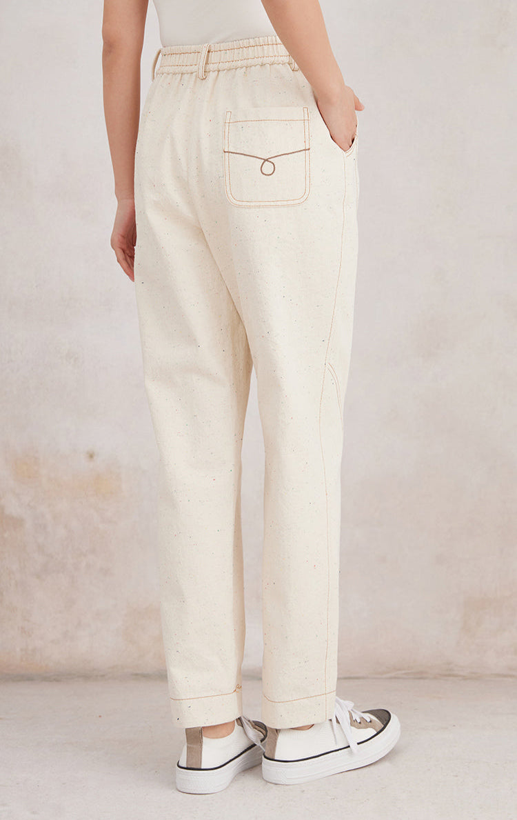Pamuk Düz Paça Pantolon
