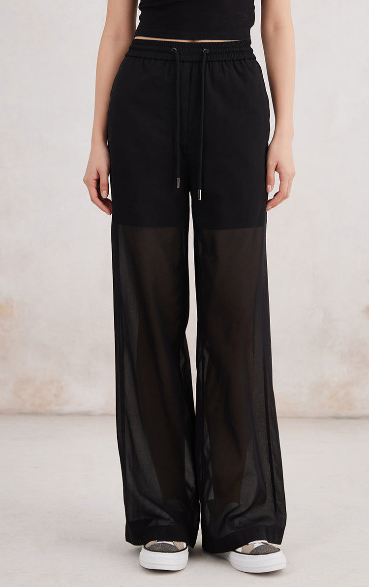 Pamuk İnce Düz Kesim Spor Pantolon