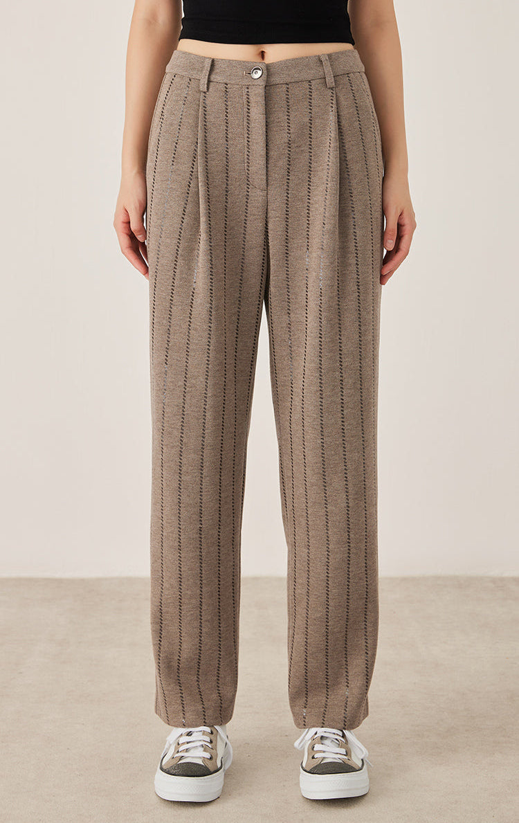 İpek Pullu İşlemeli Pantolon