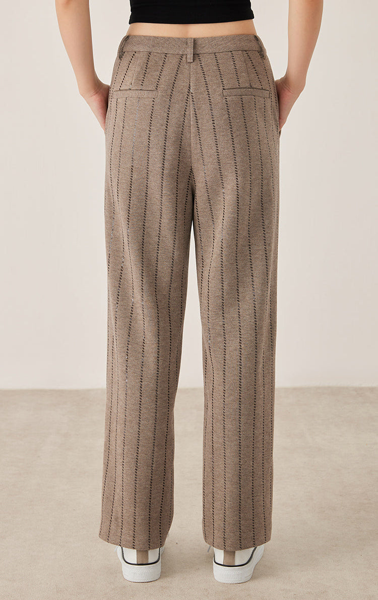 İpek Pullu İşlemeli Pantolon