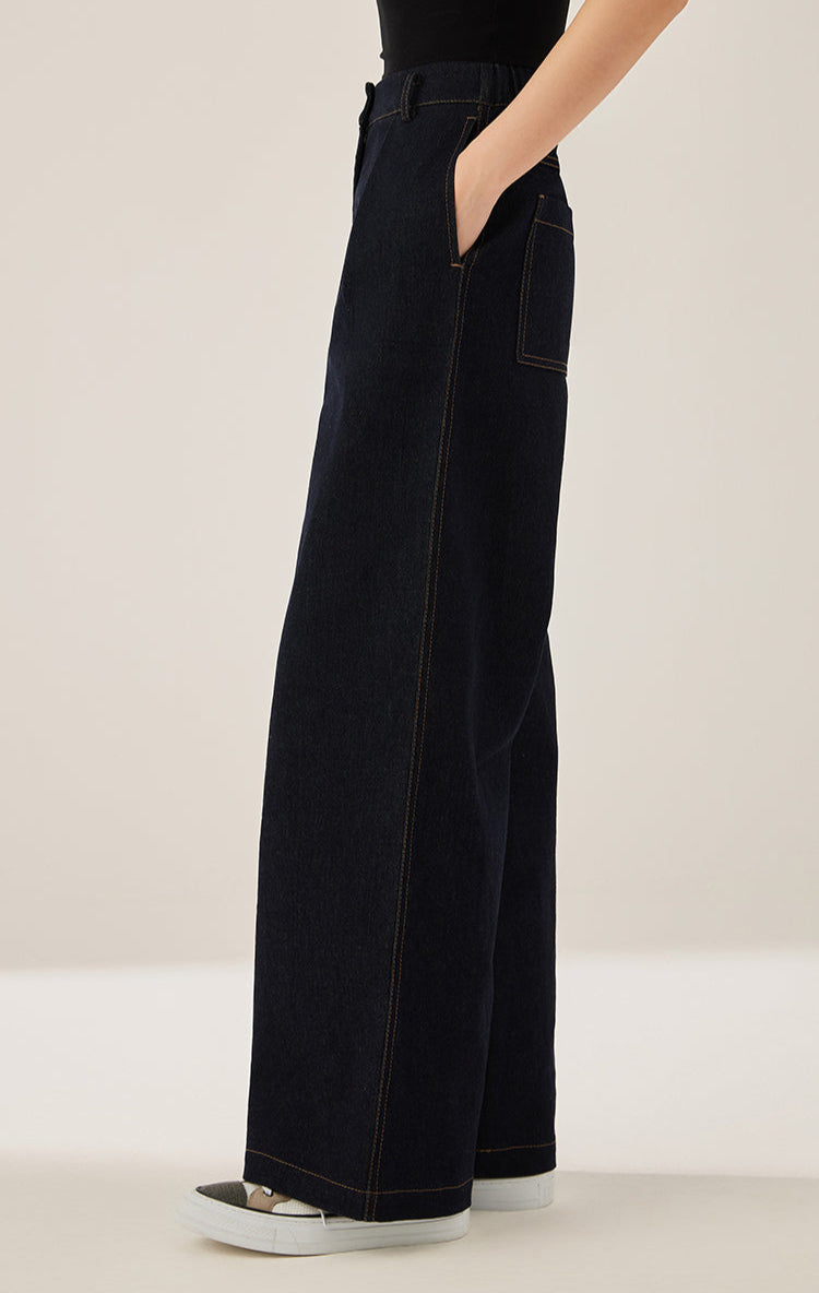 Pamuk Geniş Paça Pantolon