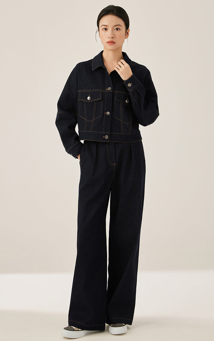 Pamuk Geniş Paça Pantolon