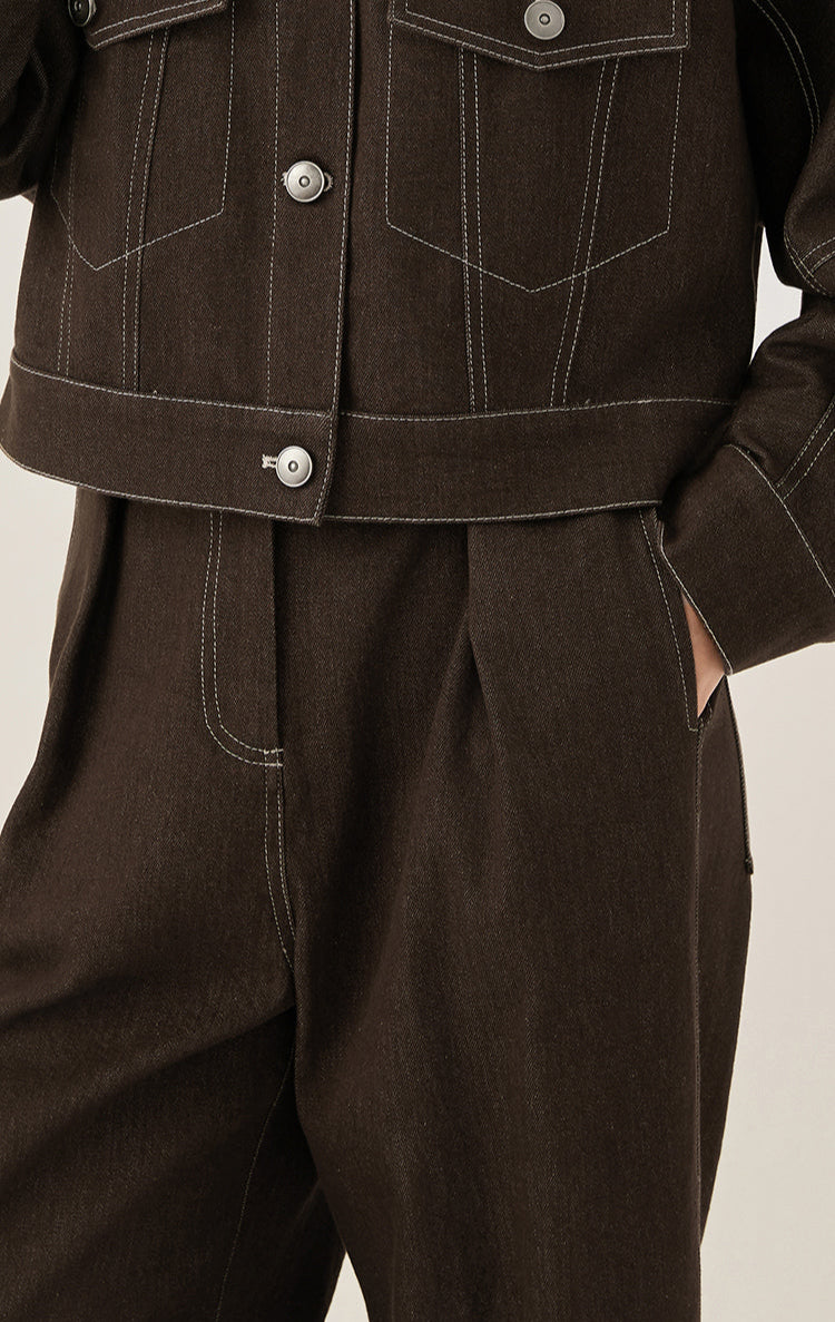 Pamuk Geniş Paça Pantolon