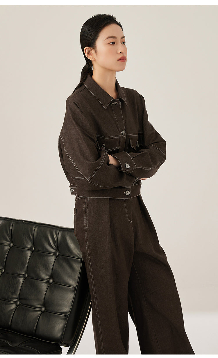 Pamuk Yüksek Bel Bol Pantolon