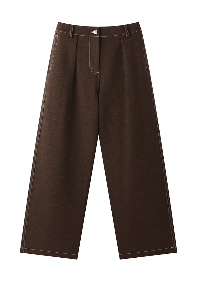 Pamuk Geniş Paça Pantolon