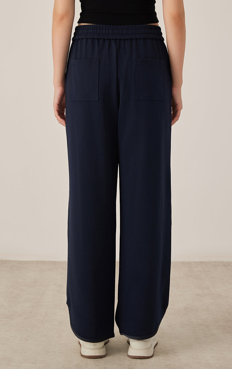 Pamuk Rahat Kesim Bağlamalı Pantolon