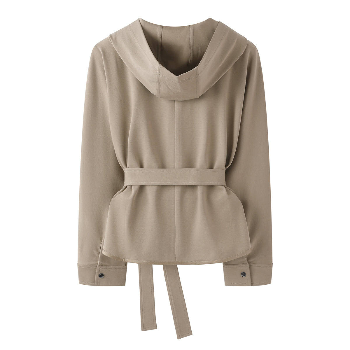 Pamuk Kapüşonlu Fermuarlı Ceket