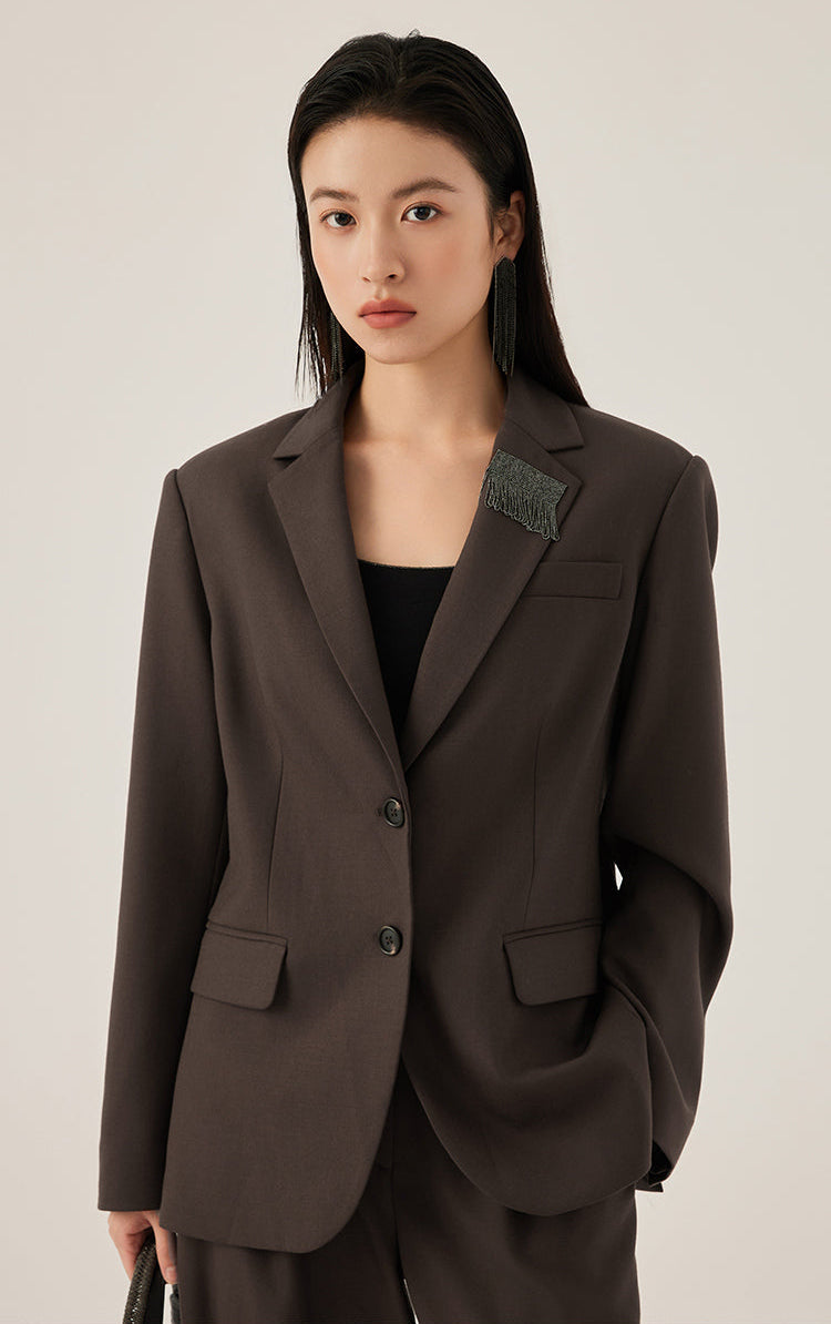 İpek Düğmeli Klasik Püsküllü Ceket