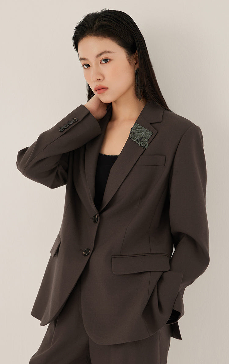 İpek Düğmeli Klasik Püsküllü Ceket