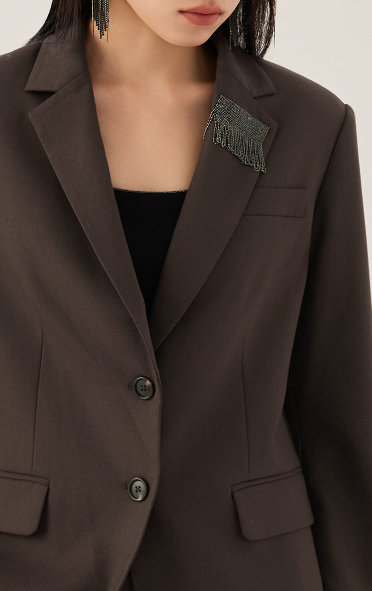 İpek Düğmeli Klasik Püsküllü Ceket