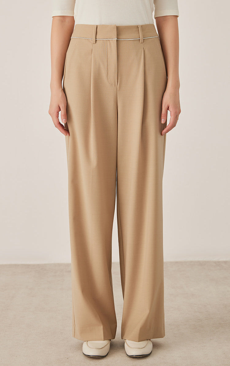 Avustralya Yünü Bol Kesim Pantolon